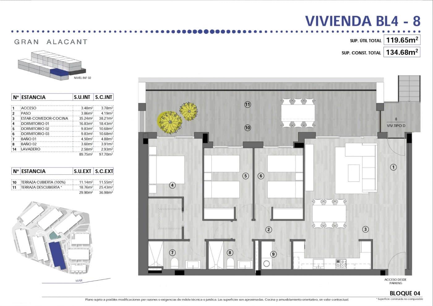 3 soverom Leilighet til salgs i Gran Alacant med svømmebasseng - € 405 000 (Ref: 7200985)