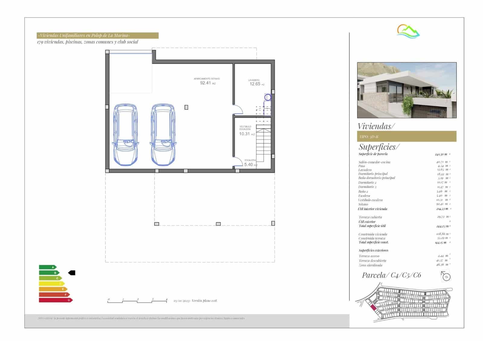 3 sypialnia Willa na sprzedaż w Polop z basenem - 470 000 € (Ref: 8092696)