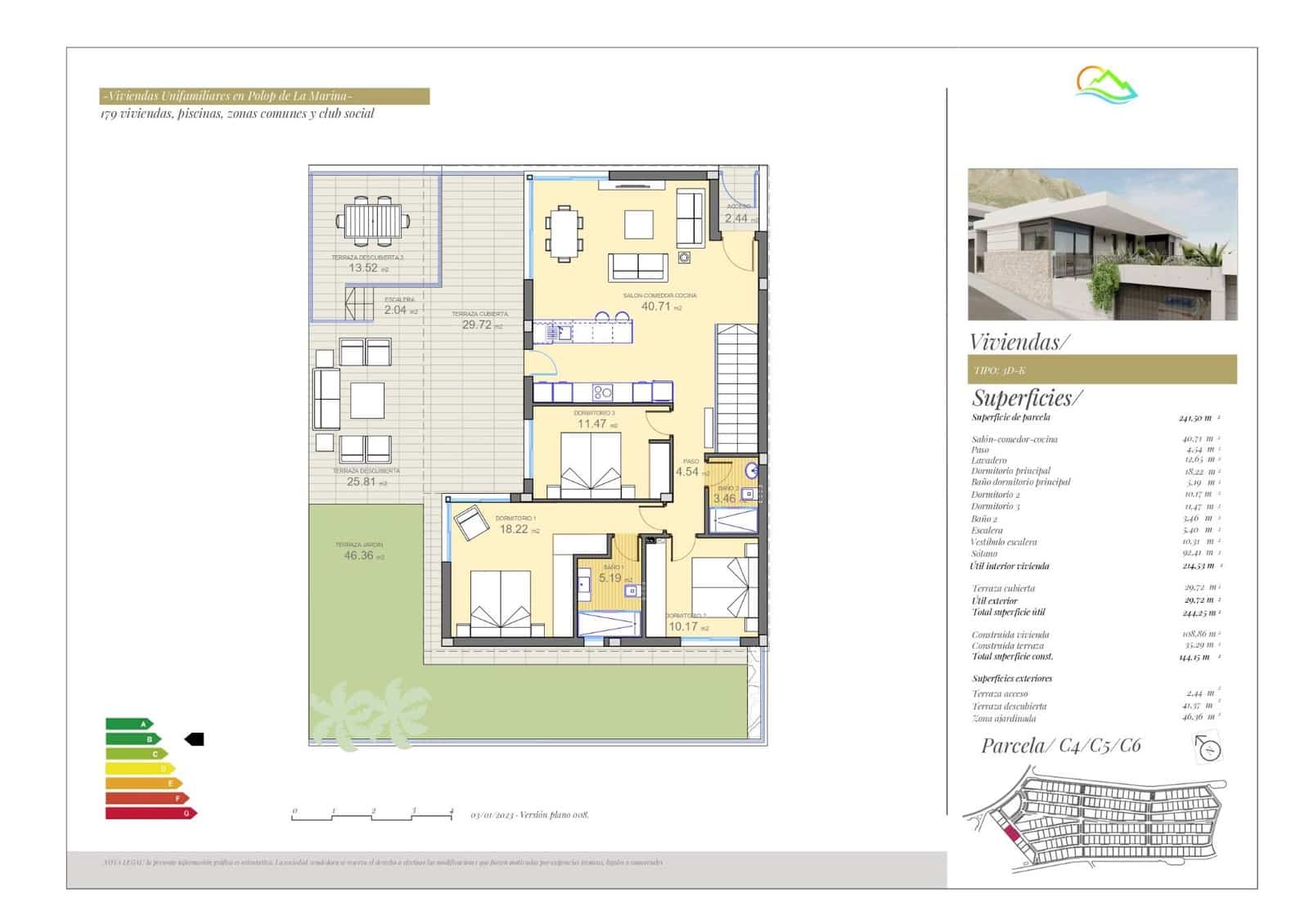 3 sypialnia Willa na sprzedaż w Polop z basenem - 470 000 € (Ref: 8092696)