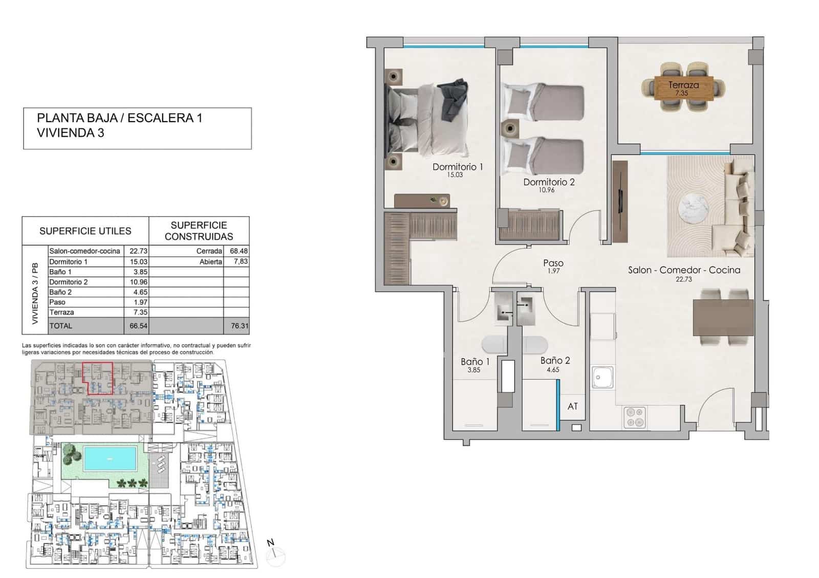 2 chambre Appartement à vendre à Santa Pola avec piscine - 257 000 € (Ref: 8377434)