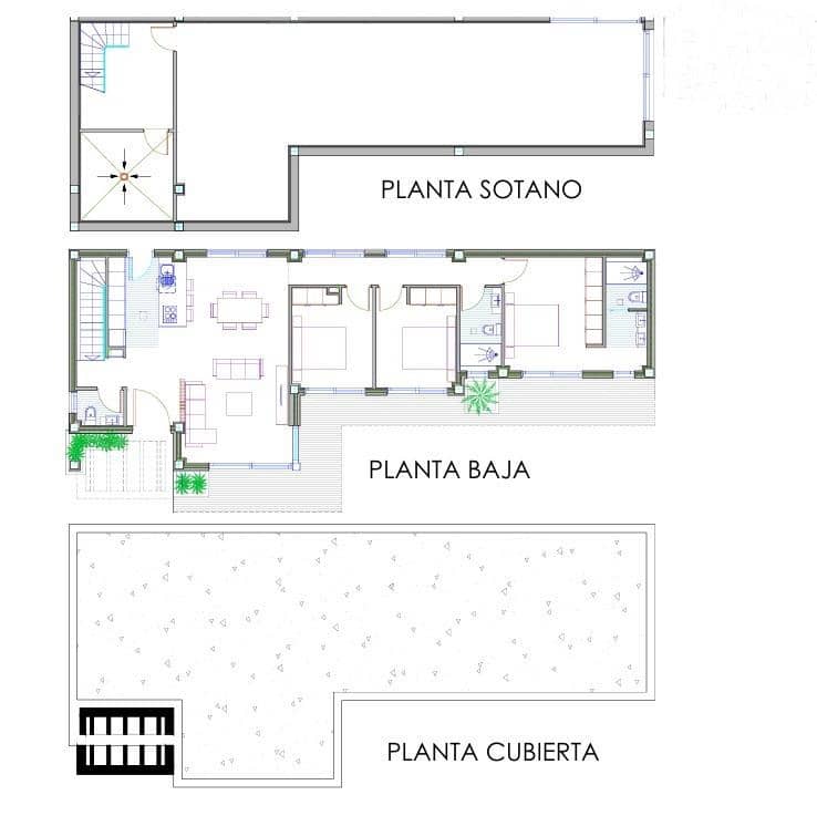 3 makuuhuone Huvila myytävänä paikassa Monforte del Cid mukana uima-altaan 
autotalli - 545 000 € (Ref: 8921558)