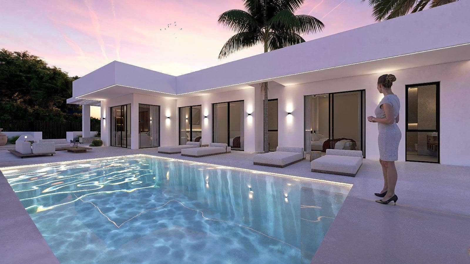 3 makuuhuone Huvila myytävänä paikassa Monforte del Cid mukana uima-altaan 
autotalli - 545 000 € (Ref: 8921558)