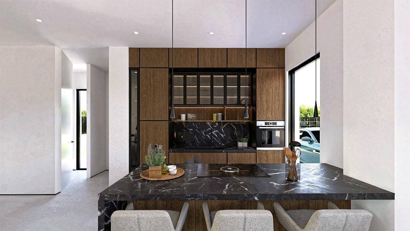 3 makuuhuone Huvila myytävänä paikassa Monforte del Cid mukana uima-altaan 
autotalli - 545 000 € (Ref: 8921558)