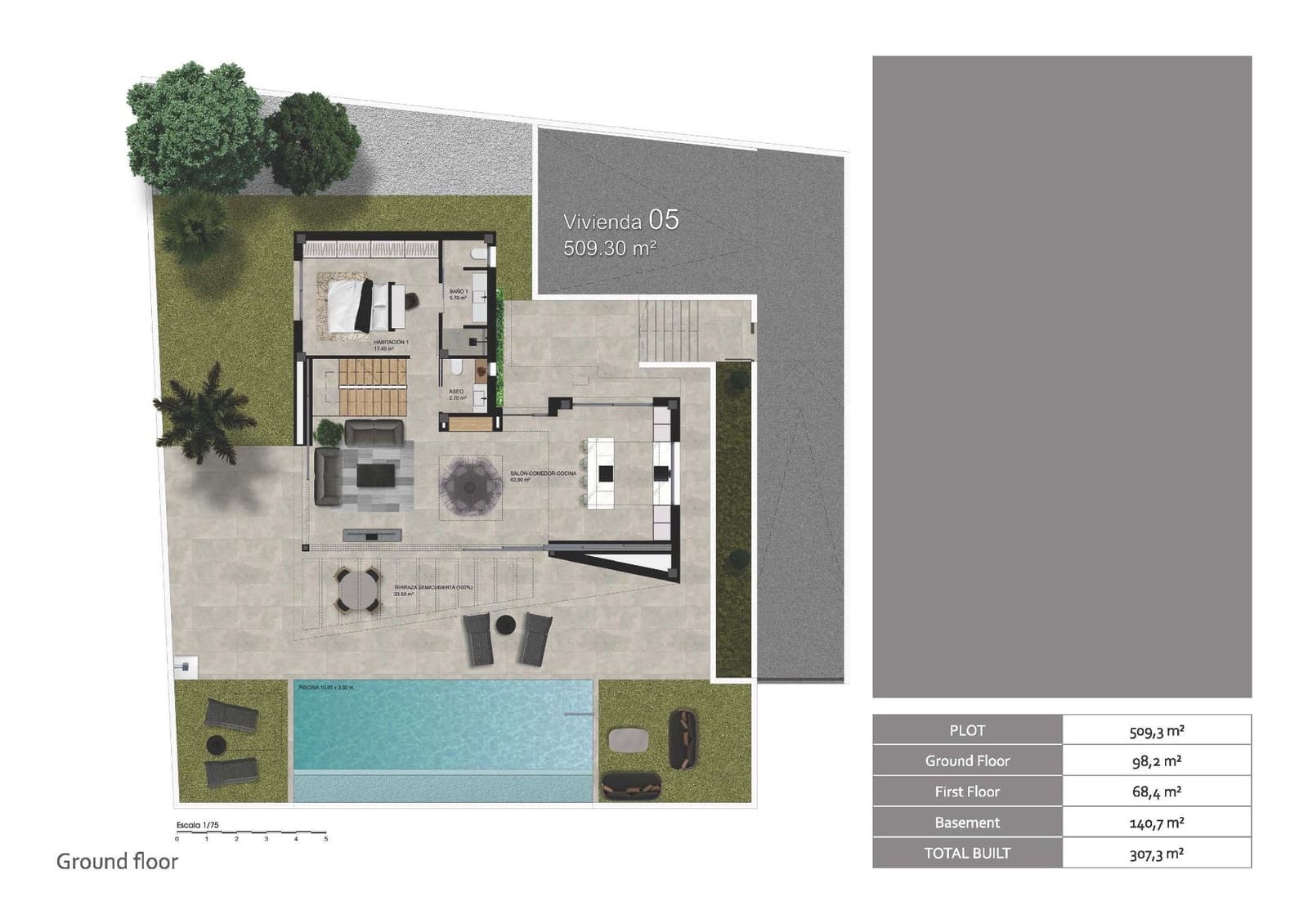 4 Zimmer Villa zu verkaufen in Polop mit Pool Garage - 725.000 € (Ref: 9068771)