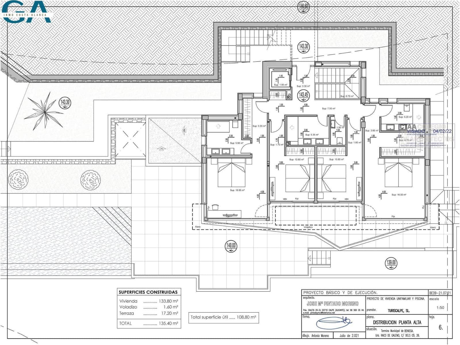 4 bedroom Villa for sale in Benissa with pool - € 2,450,000 (Ref: 9485276)