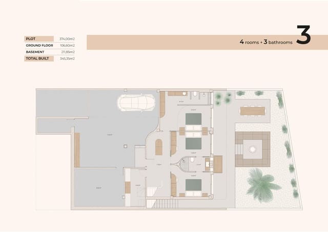4 soverom Villa til salgs i Algorfa med svømmebasseng garasje - € 835 000 (Ref: 9707522)