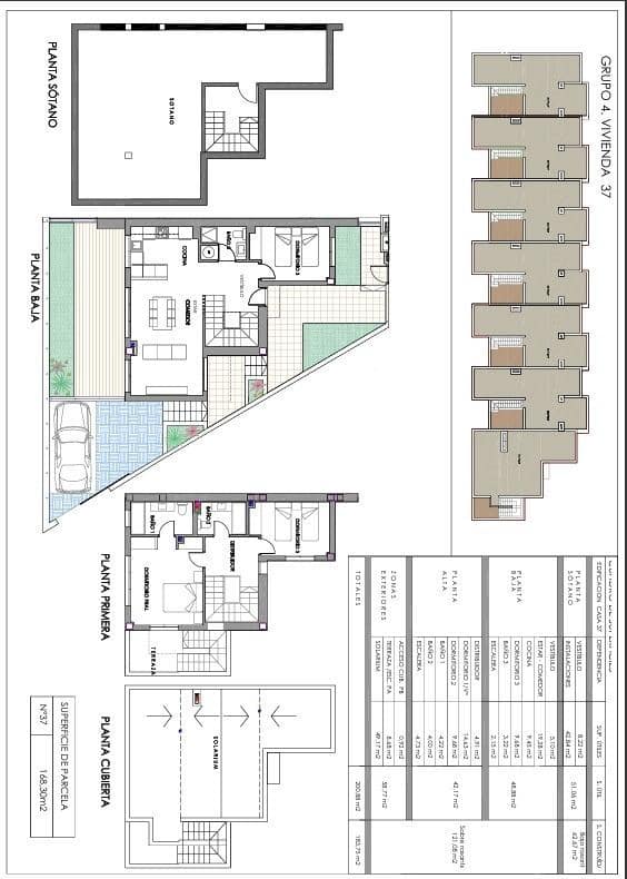 3 quarto Moradia Geminada para venda em Monforte del Cid com piscina garagem - 365 000 € (Ref: 9867391)