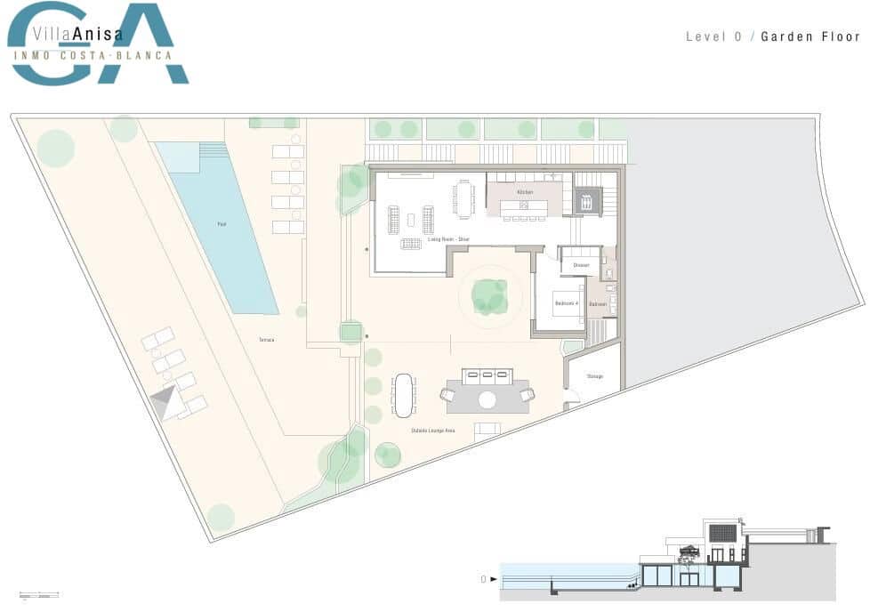 4 bedroom Villa for sale in San Fulgencio with pool - € 1,443,750 (Ref: 9867404)