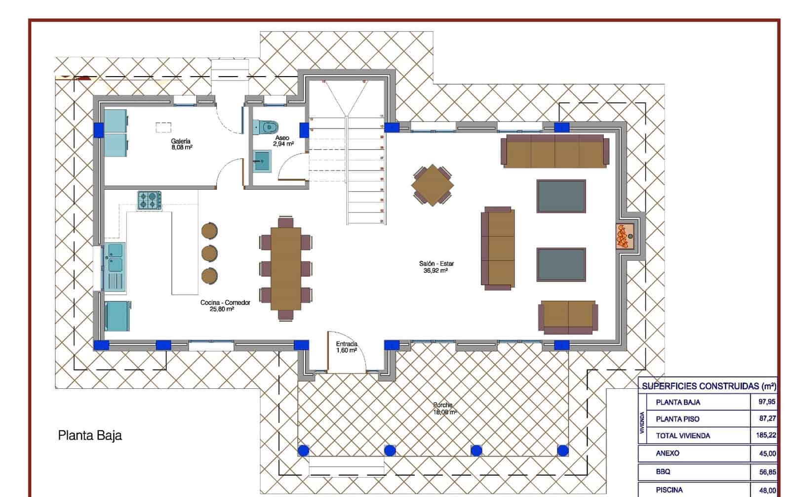 4 slaapkamer Villa te koop in Pinoso met zwembad garage - € 423.000 (Ref: 9881916)
