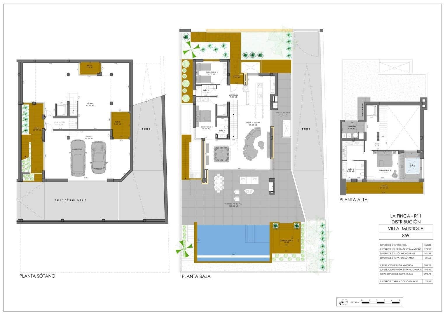 3 soveværelse Villa til salg i Algorfa med swimmingpool garage - € 1.800.000 (Ref: 9949760)