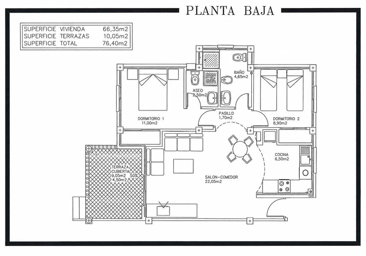2 slaapkamer Appartement te koop in Orihuela met zwembad garage - € 225.000 (Ref: 10024404)