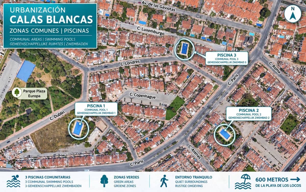 Casa de 2 habitaciones en Torrevieja en venta con piscina garaje - 210.000 € (Ref: 10174168)