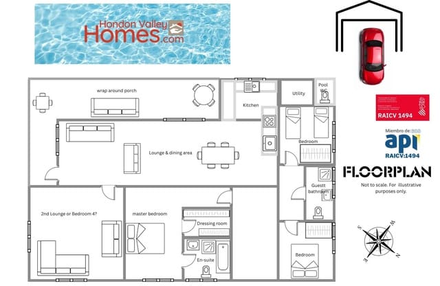 4 slaapkamer Villa te koop in Hondón de las Nieves met zwembad garage - € 399.000 (Ref: 9338624)