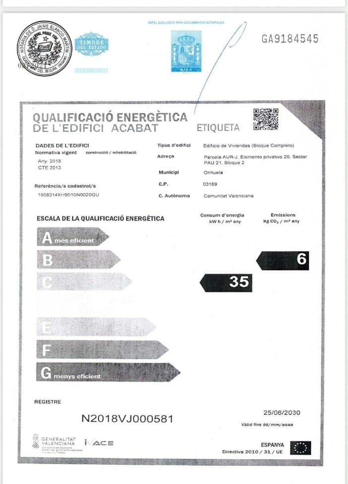 2 soveværelse Lejlighed til salg i Las Colinas Golf med swimmingpool garage - € 369.000 (Ref: 9438669)