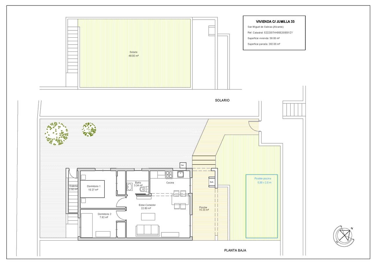 2 sypialnia Bungalow na sprzedaż w Villamartin - 199 000 € (Ref: 9438681)