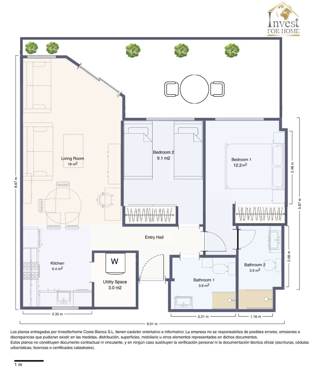2 slaapkamer Appartement te koop in Torrevieja - € 235.000 (Ref: 9619652)