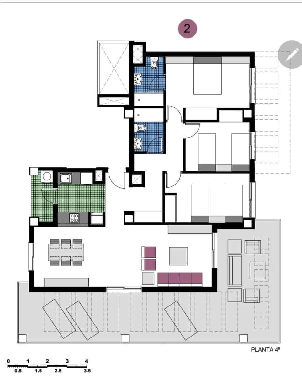 3 bedroom Apartment for sale in Orihuela with pool garage - € 577,500 (Ref: 9840469)