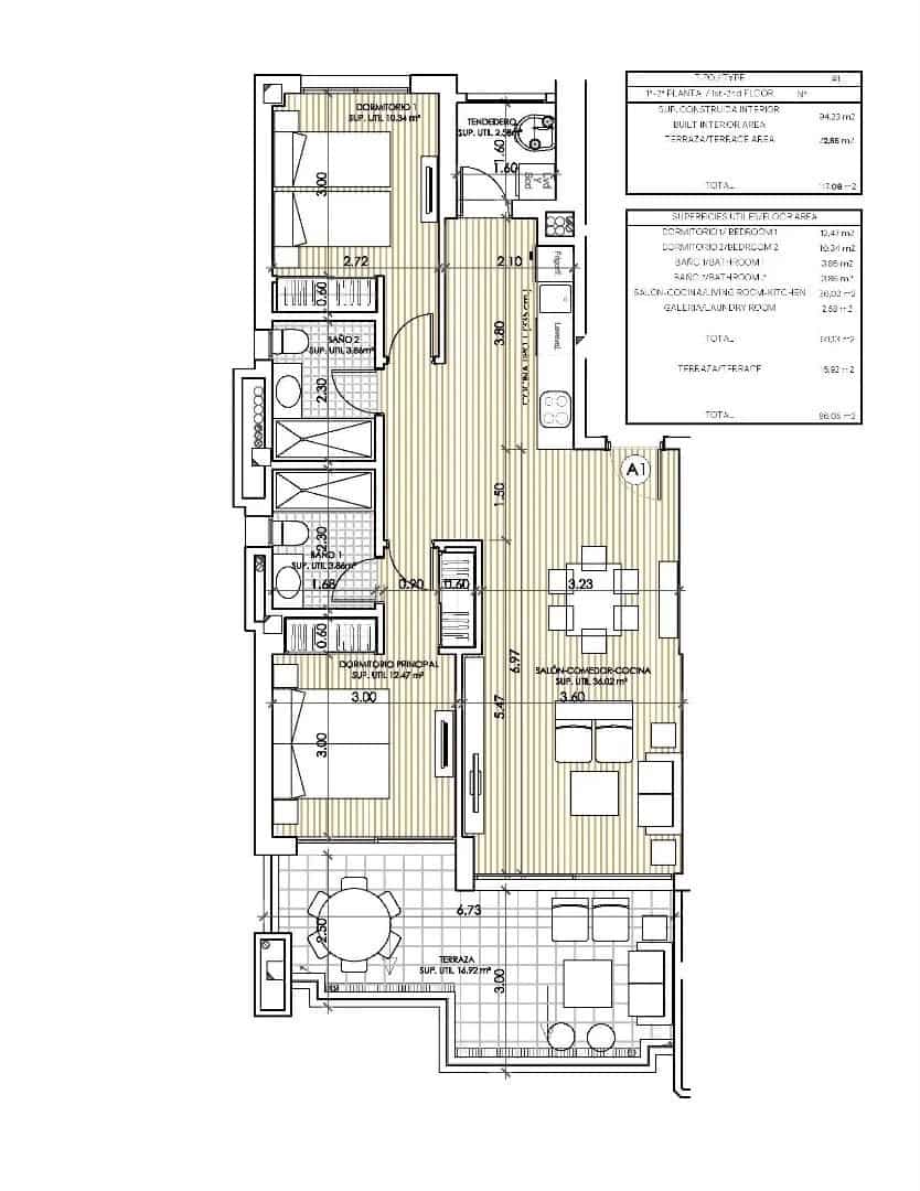 2 soveværelse Lejlighed til salg i Orihuela Costa med swimmingpool garage - € 279.900 (Ref: 9995917)