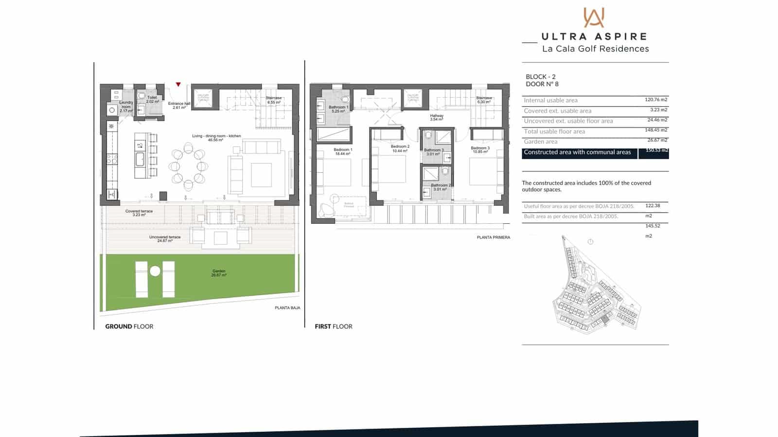 3 quarto Moradia em Banda para venda em Mijas Golf com piscina garagem - 1 100 000 € (Ref: 9623126)
