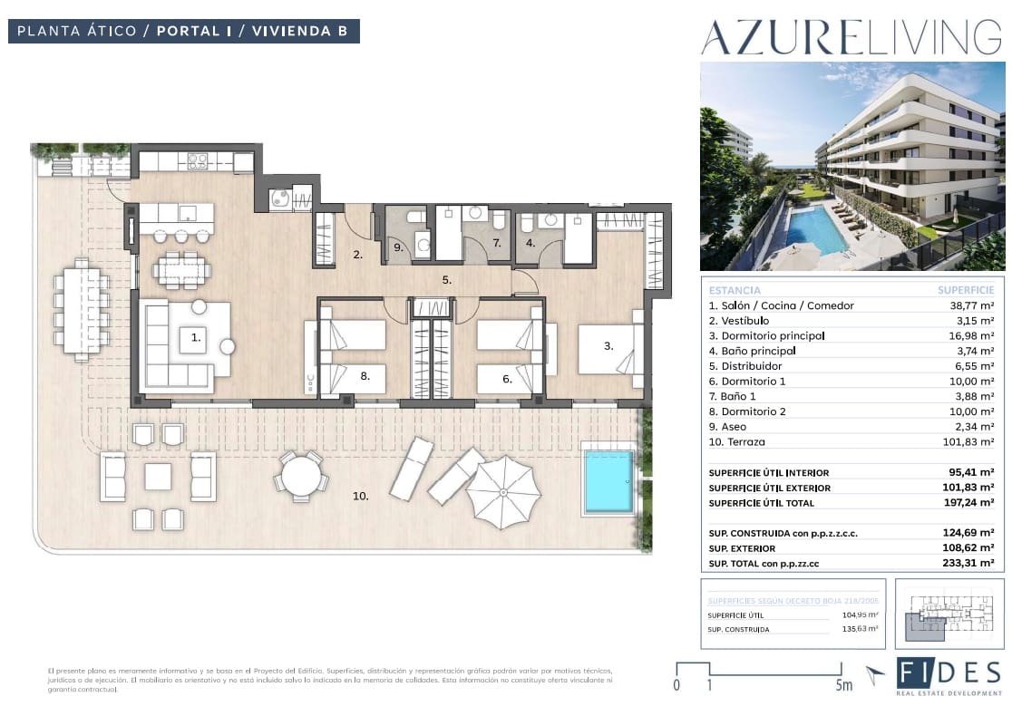 3 soveværelse Strandlejlighed til salg i Torre del Mar med swimmingpool garage - € 759.500 (Ref: 10139117)