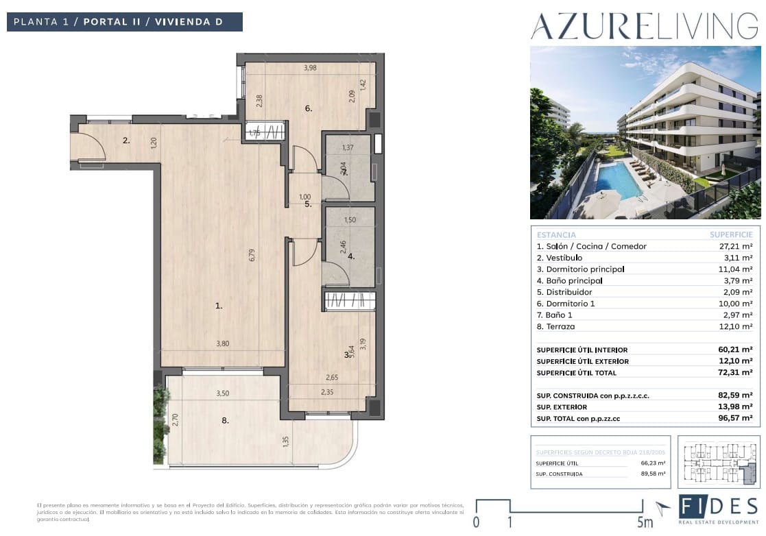 2 soveværelse Strandlejlighed til salg i Torre del Mar med swimmingpool garage - € 390.900 (Ref: 10139119)