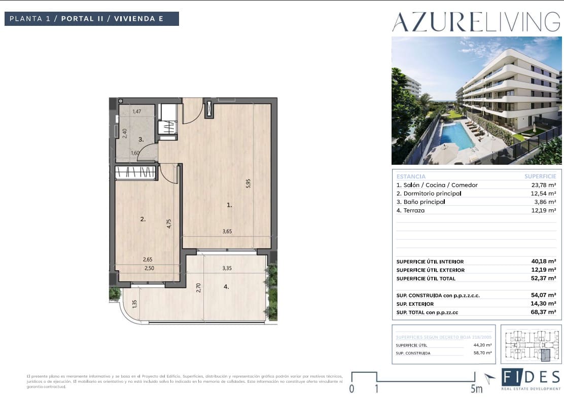 1 slaapkamer Strandappartement te koop in Torre del Mar met zwembad garage - € 290.900 (Ref: 10139120)