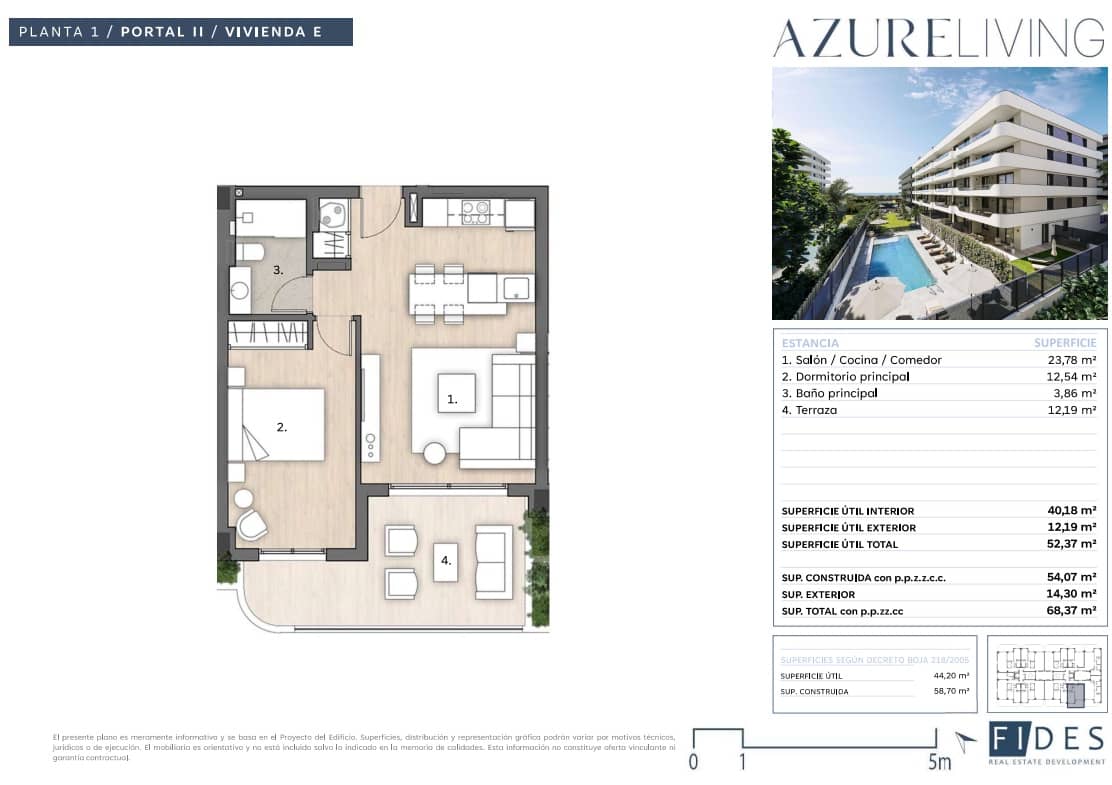 1 slaapkamer Strandappartement te koop in Torre del Mar met zwembad garage - € 290.900 (Ref: 10139120)