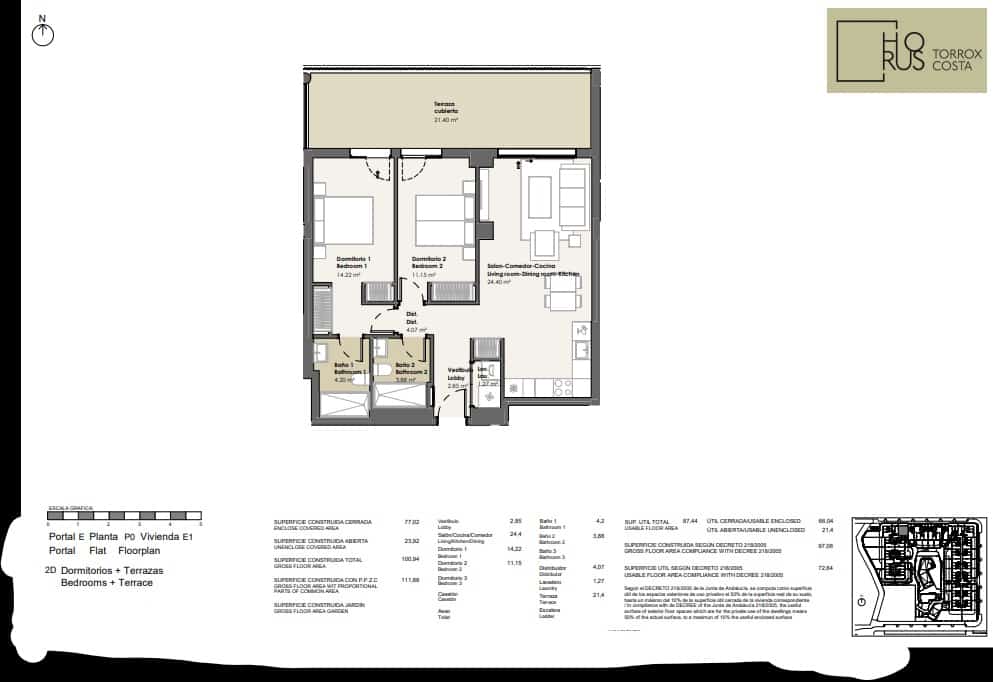 2 sovrum Strandlägenhet till salu i Torrox-Costa med pool garage - 323 000 € (Ref: 9115880)