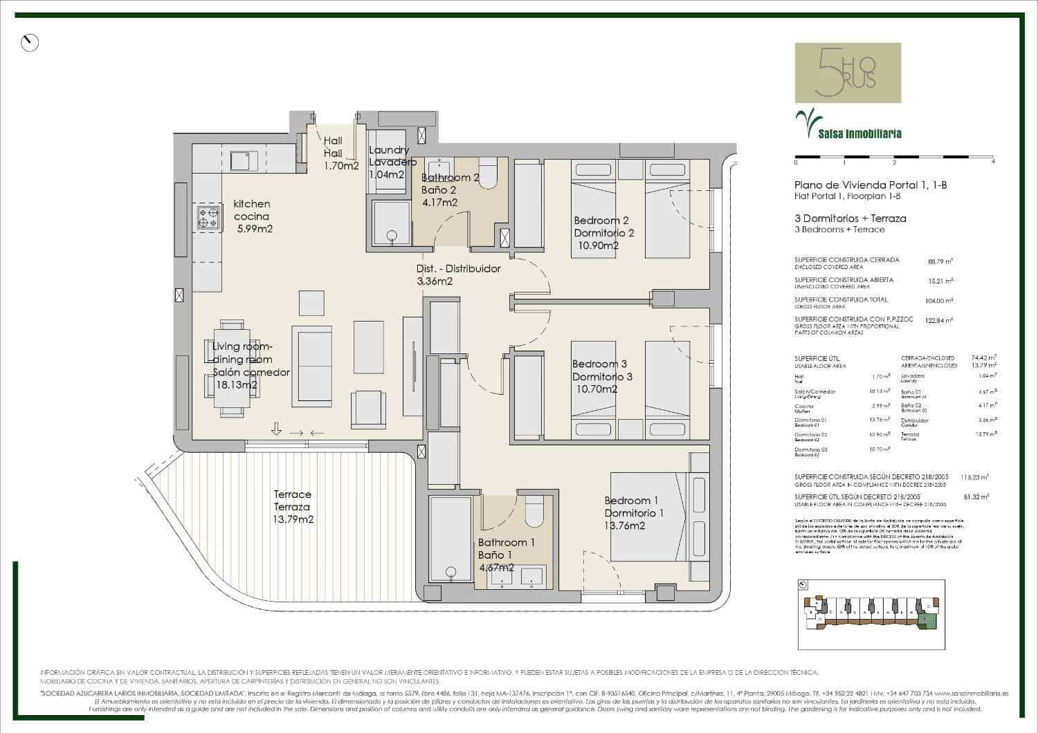 3 bedroom Beach Apartment for sale in Torre del Mar with pool - € 431,000 (Ref: 9508387)