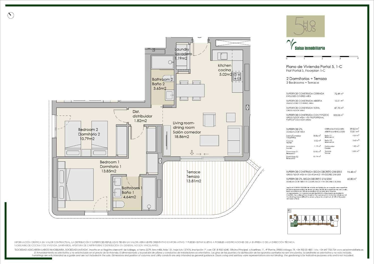 3 bedroom Beach Apartment for sale in Torre del Mar with pool - € 431,000 (Ref: 9508387)