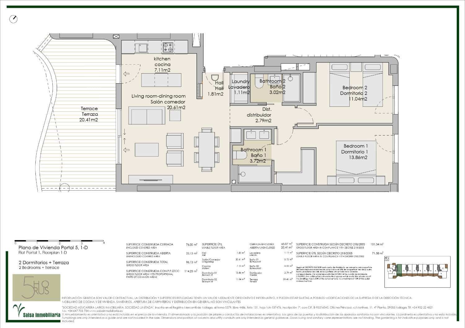 3 bedroom Beach Apartment for sale in Torre del Mar with pool - € 431,000 (Ref: 9508387)