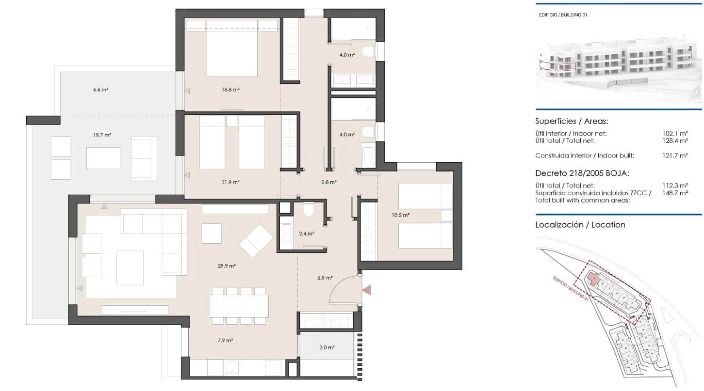 3 soverom Leilighet til salgs i Manilva med svømmebasseng garasje - € 366 449 (Ref: 8424354)