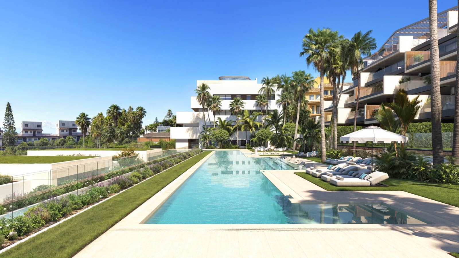 3 soveværelse Strandlejlighed til salg i Manilva med swimmingpool garage - € 795.000 (Ref: 8548725)