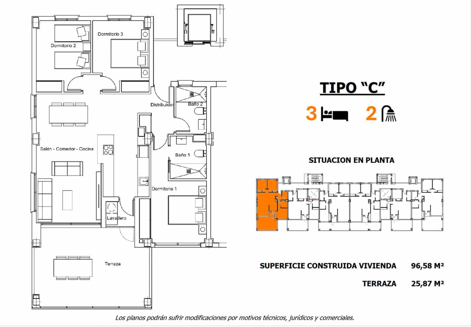 2 bedroom Apartment for sale in San Miguel de Salinas with pool garage - € 245,000 (Ref: 9012858)