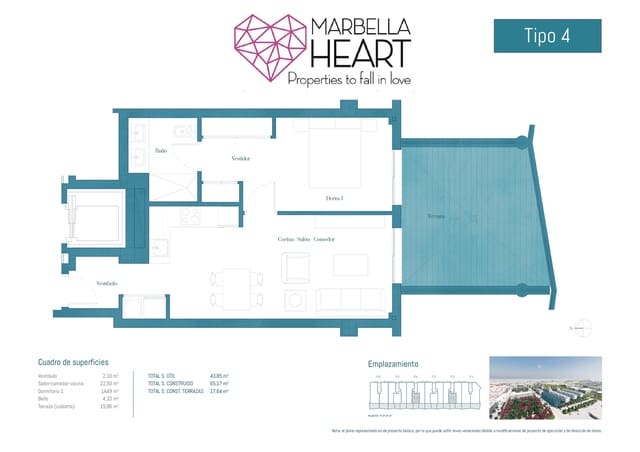 Apartamento de 1 habitación en Las Lagunas de Mijas, Mijas en venta con piscina garaje - 245.600 € (Ref: 6582449)