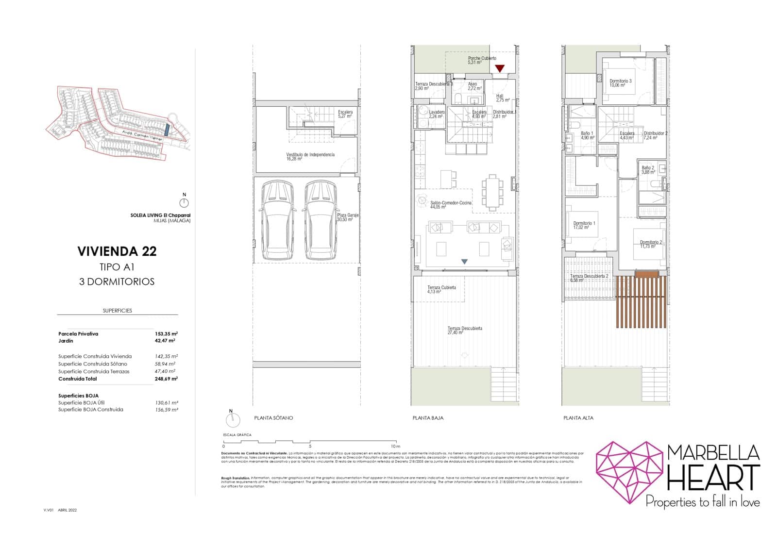 3 bedroom Townhouse for sale in Mijas Costa with pool garage - € 957,000 (Ref: 7771994)