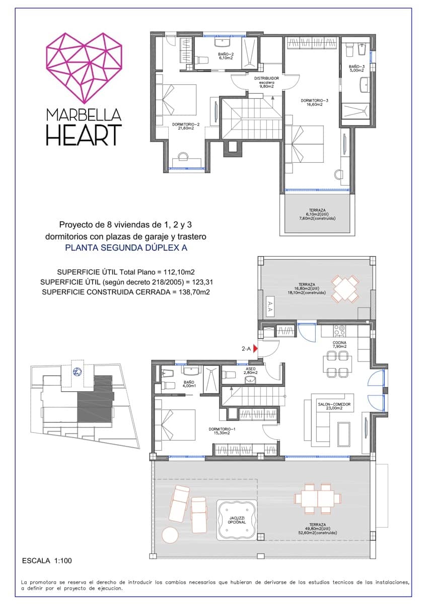 3 soveværelse Penthouse til salg i Torrequebrada med garage - € 594.000 (Ref: 8010007)