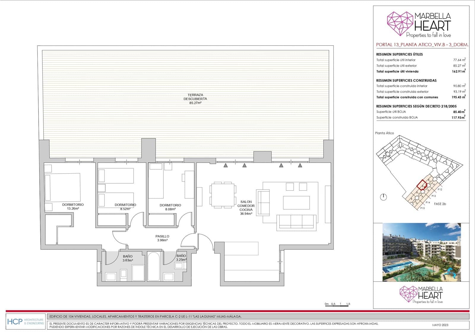 3 sypialnia Penthouse na sprzedaż w Las Lagunas de Mijas - 325 000 € (Ref: 8022179)