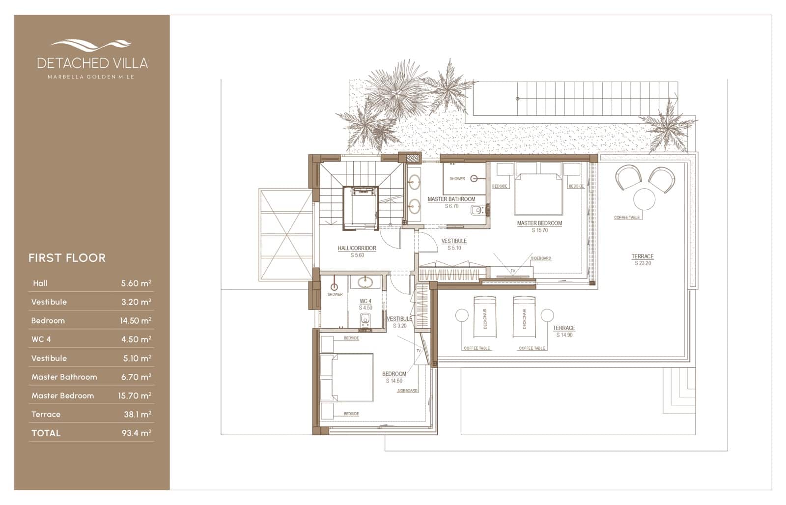 4 camera da letto Villa in vendita in Golden Mile con piscina garage - 3.500.000 € (Rif: 8703052)