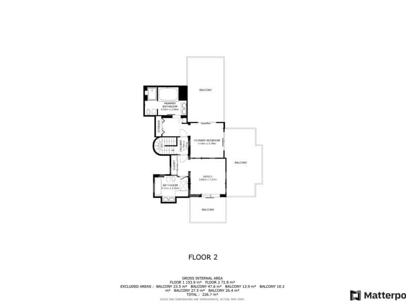 4 chambre Penthouse à vendre à Marbella avec piscine garage - 2 490 000 € (Ref: 8799776)