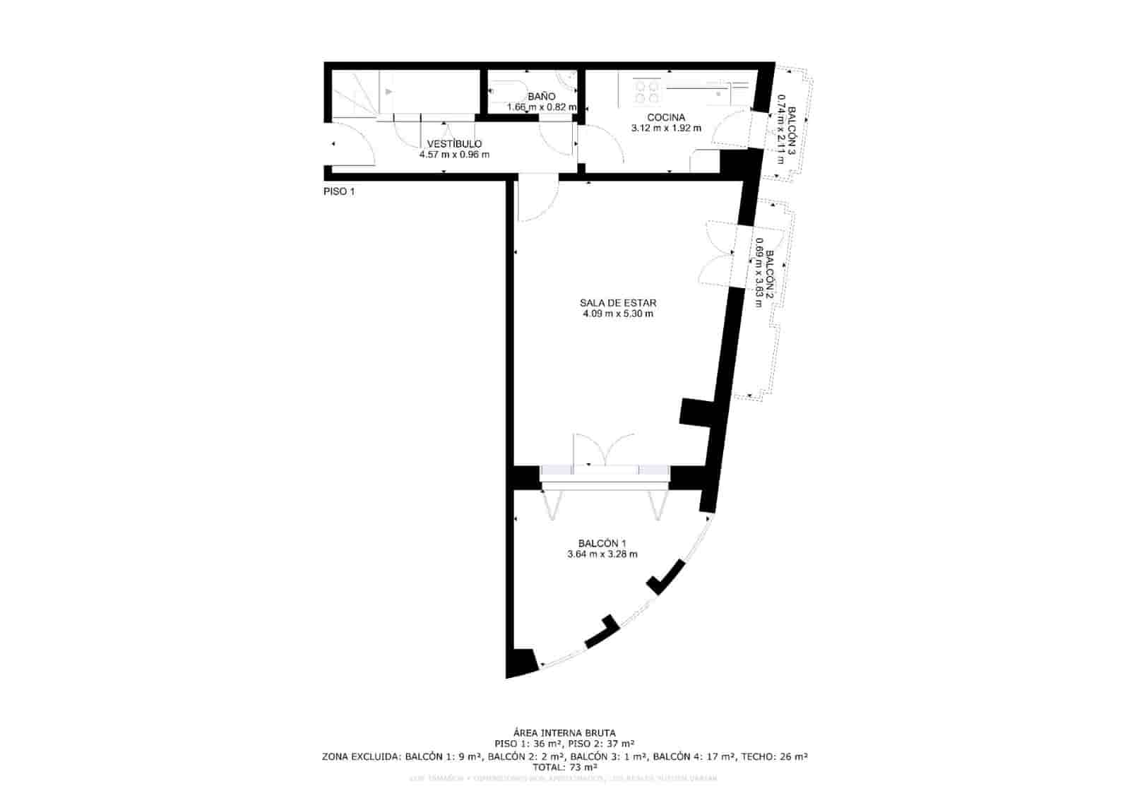 2 soverom Penthouse til salgs i Tossa de Mar - € 335 000 (Ref: 9186876)