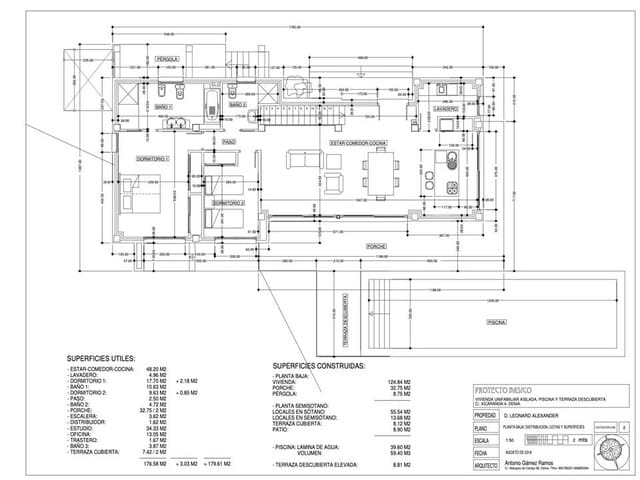 3 bedroom Villa for sale in Pedreguer with pool - € 570,000 (Ref: 7654188)