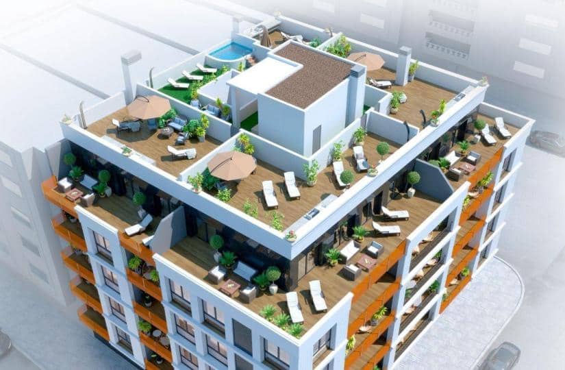 2 quarto Apartamento para venda em Torrevieja com piscina - 349 000 € (Ref: 9430367)