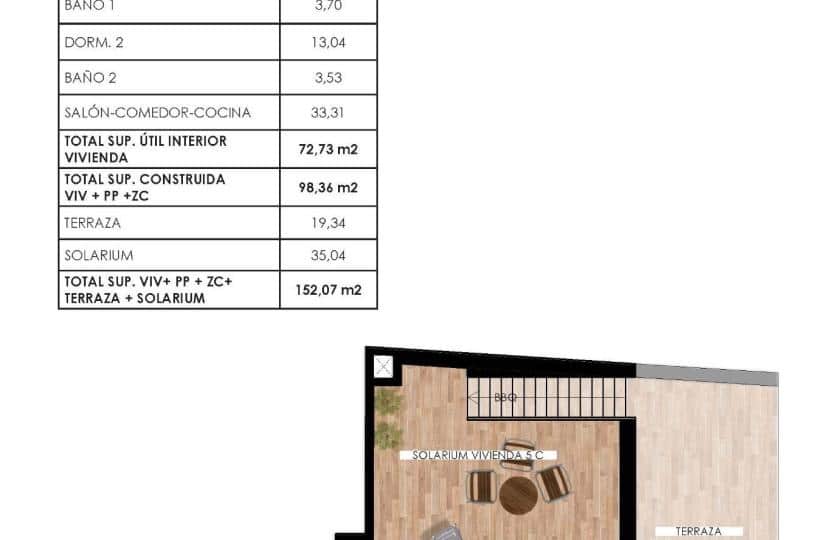 2 quarto Apartamento para venda em Torrevieja com piscina - 349 000 € (Ref: 9430367)