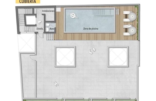 1 makuuhuone Huoneisto myytävänä paikassa Las Piscinas Naturales, Torrevieja mukana uima-altaan - 239 000 € (Ref: 9430370)