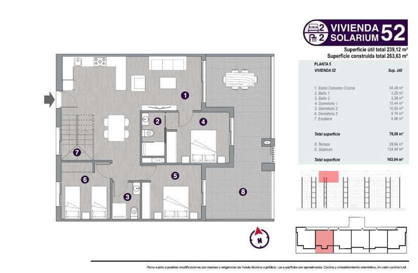 3 sovrum Lägenhet till salu i Torrevieja med pool - 540 000 € (Ref: 9430383)