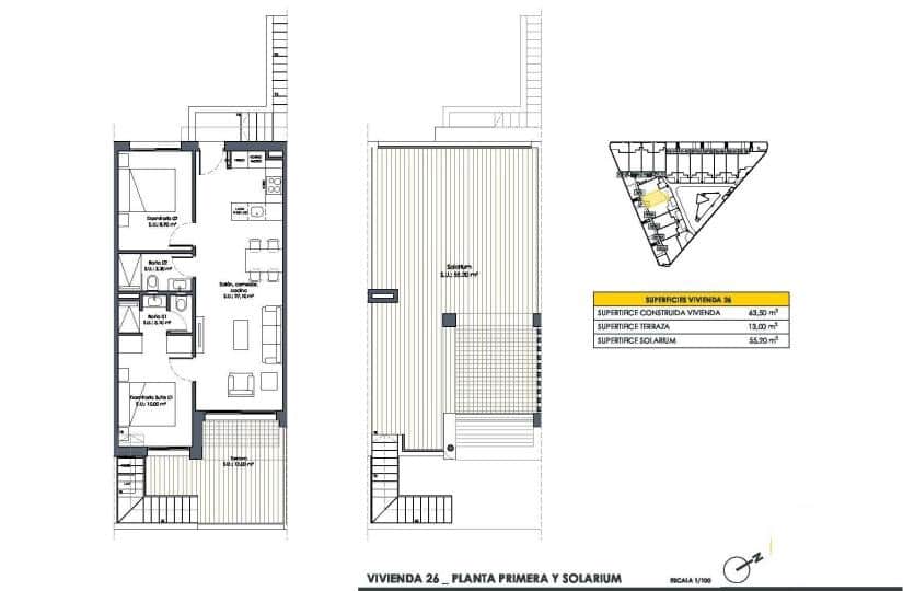 2 bedroom Apartment for sale in San Fulgencio with pool - € 251,900 (Ref: 9430403)