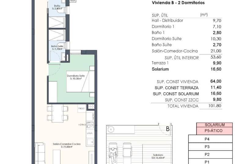 2 slaapkamer Appartement te koop in Torrevieja met zwembad - € 469.000 (Ref: 9430510)