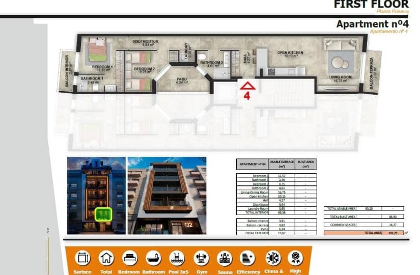 2 slaapkamer Appartement te koop in Torrevieja met zwembad - € 265.000 (Ref: 9430542)
