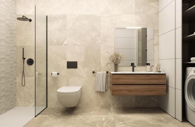 1 makuuhuone Huoneisto myytävänä paikassa Las Piscinas Naturales, Torrevieja mukana uima-altaan - 195 000 € (Ref: 9430543)